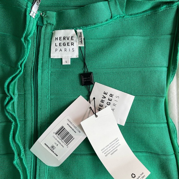 Hervé Léger Crisscross-Back Strappy Bodycon Mini Dress - Picture 11 of 16